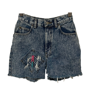 Sasson Denim Distressed Women Shorts vintage size 7 GUC